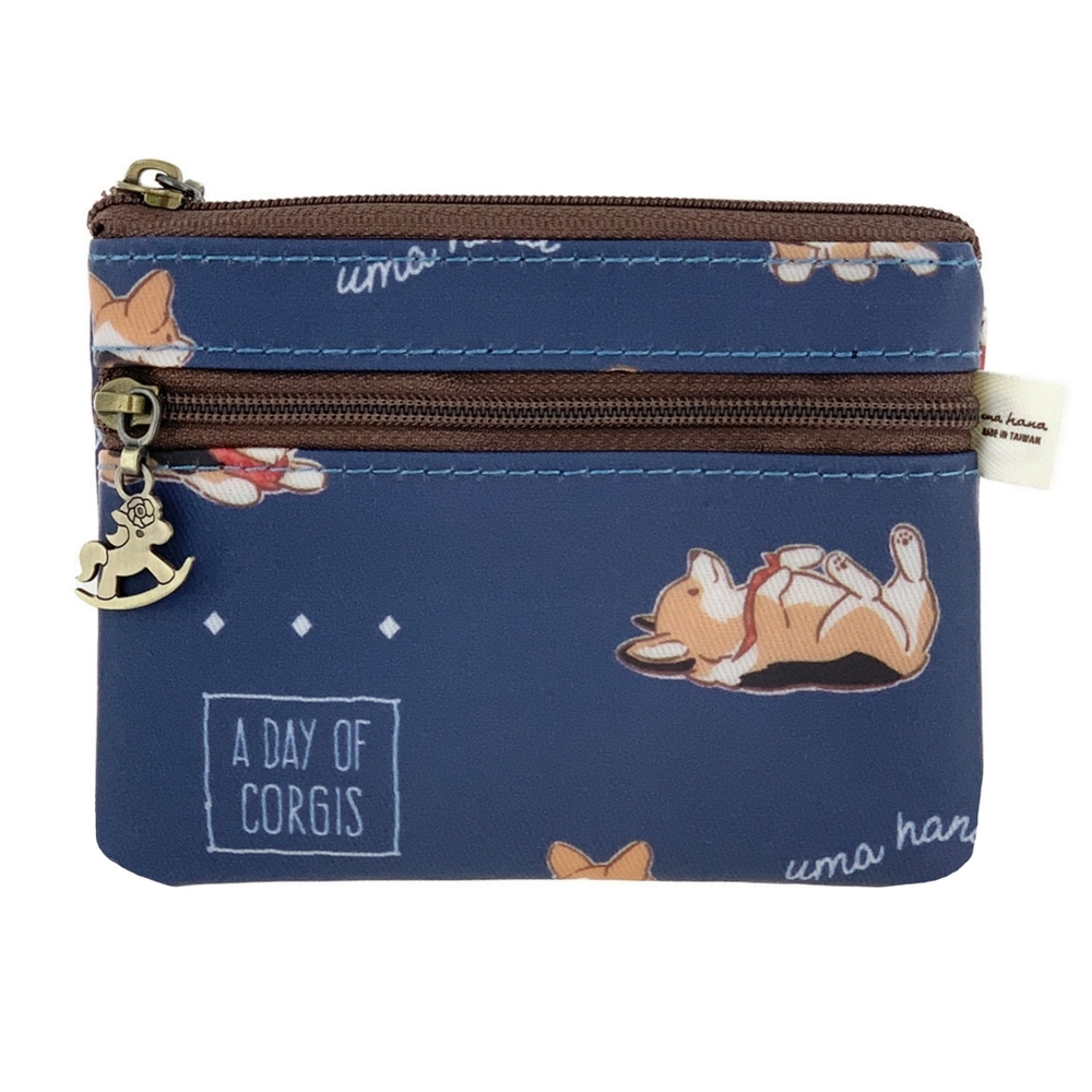 Waterproof Corgi Coin Purse Keychain Pouch Holder